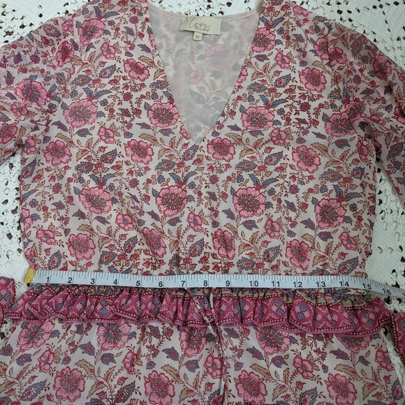 Anthro Love The Label Tippy Ruffle Maxi Dress - Picture 7 of 14